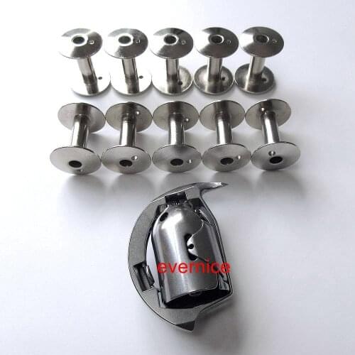 Shuttle Hook+10 Bobbin For Tnu-243,Tsc-461,Tsh-411,Tsn-421,Tsu-471 ,Tu-243,273