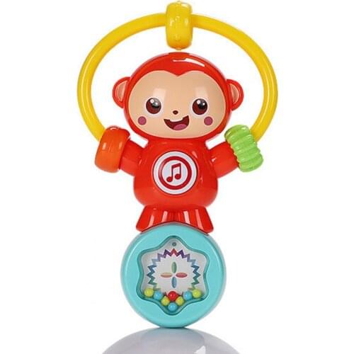 Lovely Music Rattle Toy 360 Degree Rotating Stress Relief ABS Decorative Safe Sunction Cup Rattle Toy for Stroller Accessories