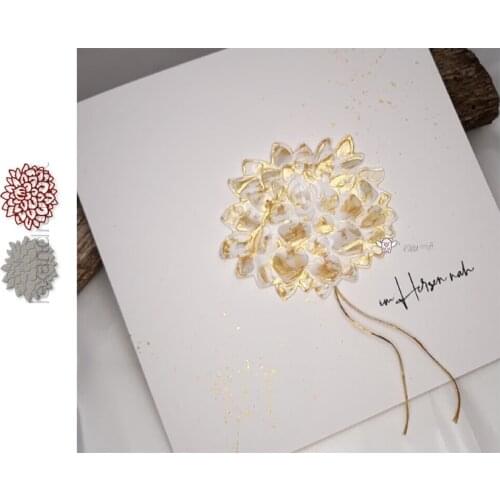 Mmao Crafts Metal Steel Cutting Dies Flower decoration Stencil For DIY Scrapbooking Paper/photo Cards Embossing Dies