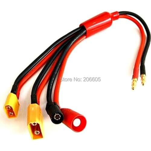 Multifunctional Charge Cable 4mm Banana Plug to AS150 XT150 XT60 XT90 for RC Model