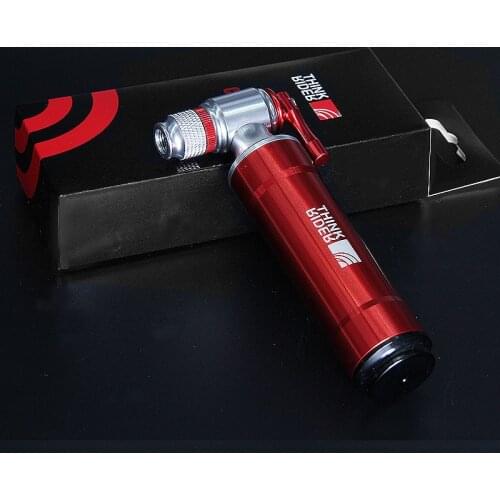 CO2 Pump For Bicycle Schrader Presta Adapter Bike Pump Inflator Aluminum Tire Tube Mini size MTB Bicycle Pumps CO2 Cartridge