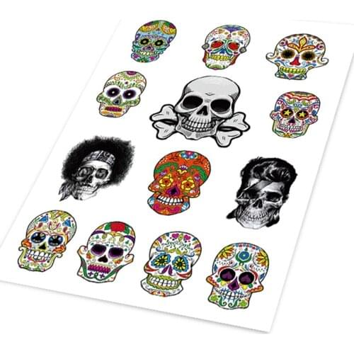 Noizzy Sugar Skull Collection Ho Hellaflush Car Sticker Doodle Vinyl Auto Decal Handy Laptop Bicycle Suitcase Tuning Car Styling