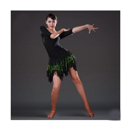 Latin Dance Dress Women Sexy Ballroom Tango Dance Skirt Girls tanzrock latein salsa vestiti da ballo robe de danse latine femme