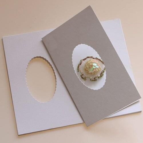 DIY Gift Card DIY blank Wedding Card set Yan paper origami cards birthday card manual hand-painted paper half finished