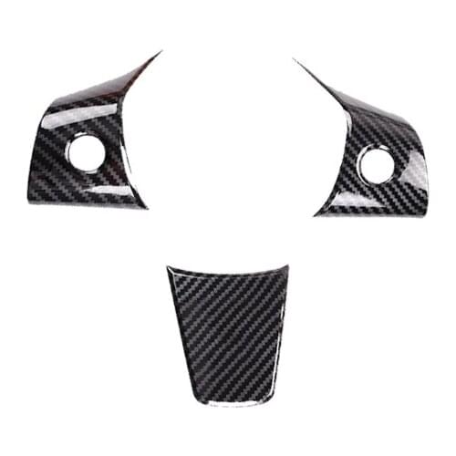 Suitable for Tesla model 3 accessories ABS steering wheel multi-function button inner gummed paper frame decoration