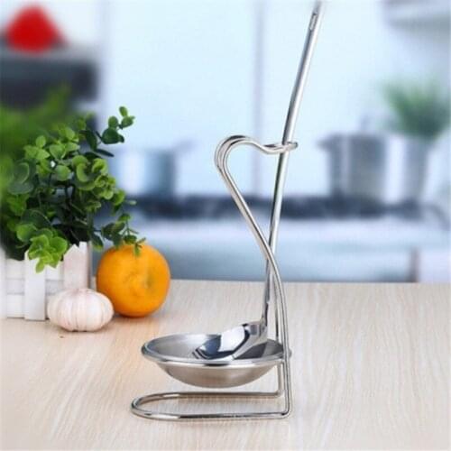 1PC New Multifunctional Kitchen Storage Tool Stainless Steel Spoon Rack Soup Spoon Holders Spatula Rack Shelf Holders Tray