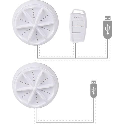 Portable Turbo Washing Machine Clothes Cleaner Laundry Washer USB for Towel Socks Bra Travel RV