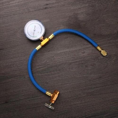 Practical R134A To R12 R22 Refrigerant Recharge Hose Pipe &Can Tap Pressure Gauge Car Vehicle Accessories
