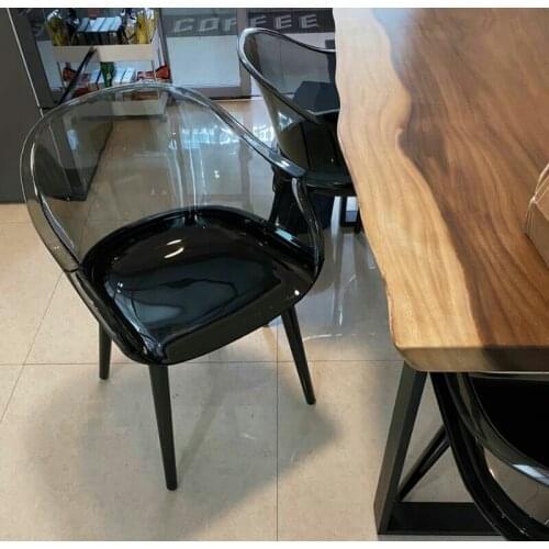 Nordic Transparent DINING Chair for Dining Room Furniture Modern Minimalist Plastic Chair Creative Coffee Designer Armchair