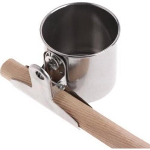 Single Bowl/Dual Bowl Stainless Steel Metal Bird Parrot Feeder Food Water Feeding Bowl Pet Cage Clip Cup Dispenser Decorations