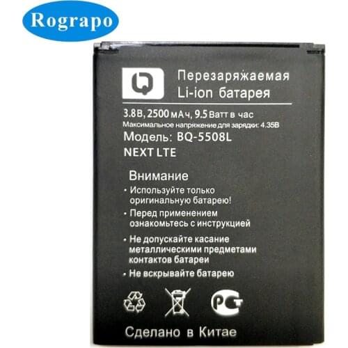 100% Full 2500mAh BQS-5508L Replacement Battery For BQ BQ-5508L NEXT LTE / BQ-5500L ADVANCE Mobile Phone +Tracking Number