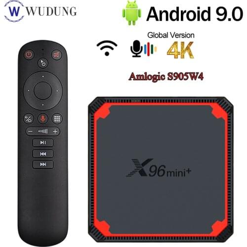 2021 Newest Android 9.0 Smart TV BOX X96 Mini Plus 2GB 16GB Amlogic S905W4 Quad Core 2.4G&5G Dual WiFi 4K HD Set Top Box