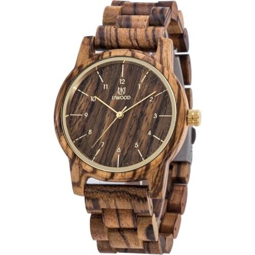 UWOOD Wooden Brand Men Bangle Decorative Simple Design Wood Boy Mens Watch
