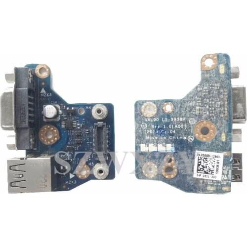 VAL90 LS-9938P For Dell E6440 VGA USB Port Board CN-028X5F 28X5F Full Tested Free Shipping