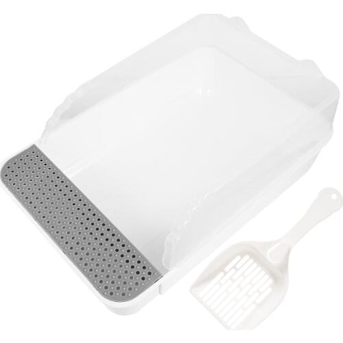 Cat Toilet Potty Bowl Corner Clean Litter Tray Home Cat Pee Box Cat Supply