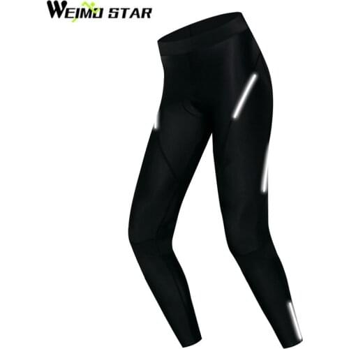 Weimostar Cycling Pants Black For Women Spring Autumn 4D Gel Pad Riding Bicycle Trousers MTB Tight Bike Shorts pantalon ciclismo