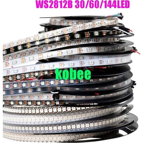 WS2812B ws2812 30/60/144 pixels 5050 rgb individually addressable led strip light full color tape lanp IP30/IP67 waterproof DC5V