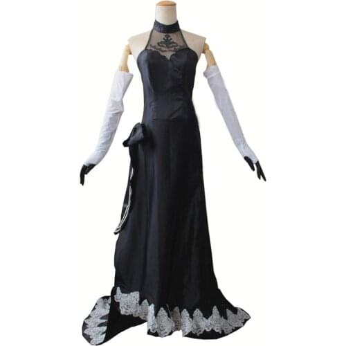 2017 Game Nier Automata 2B Cosplay YoRHa No 2 Type B Costumes Women Black Dress