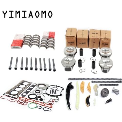 23MM Pistons Gaskets Seals Timing Chain Tensioner Kit o6H 107 065 DD Oversized Engine Rebuilding Kits For Audi A4 A5 VW Passat