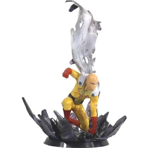 One Punch Man Anime Model Caped Baldy Saitama Battle Version Action Figure Statue Collection Toy Desktop Decoration Figma