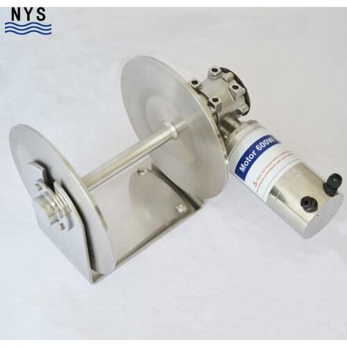 Stainless steel drum winch electric drum winch 12V/24V 1000W