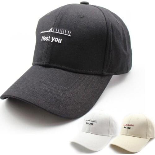 Men Women Baseball Cap Embroidery I Lost You Cotton Kpop Visor Hats Dad Hat Adjustable Hip hop Dancing Sport Truck Snapback Cap