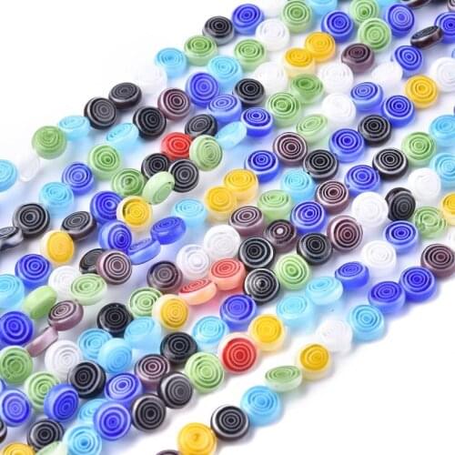 10 Strands Mixed Color Handmade Millefiori Glass Beads Strands for Jewelry Making DIY Bracelet Necklace 6 8 10 12mm