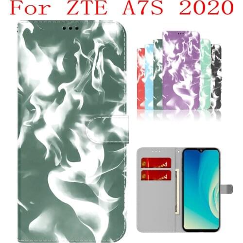 Sunjolly Case for ZTE A7S 2020 Wallet Stand Flip PU Phone Case Cover coque capa ZTE A7S 2020 Case ZTE A7S 2020 Cover