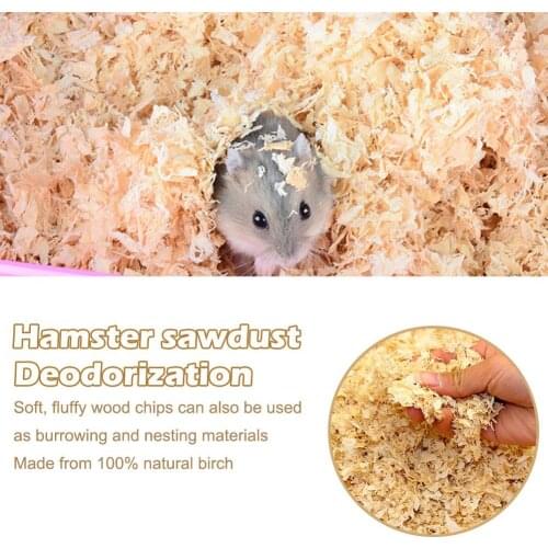 500g Hamster Birch Wooden Shavings Pet Swarf Deodorant Remove Warm Mat Sawdust for Rabbits Chinchillas Squirrels Small Pets