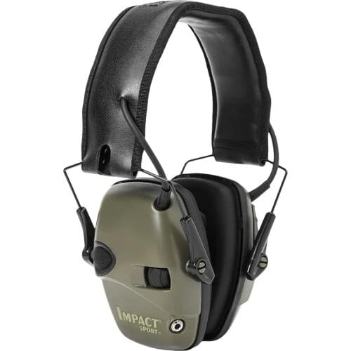 Howard Leight R-01526 by Honeywell Impact Sport Sound Amplification Electronic Shooting Earmuff With Case and ear pads