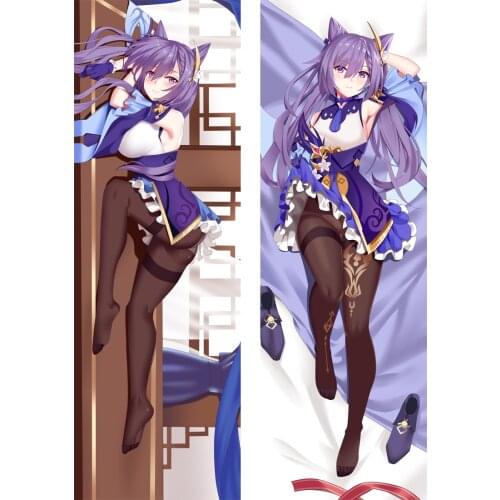 Genshin Impact Keqing Pillow Case Cosplay Dakimakura Hugging Body