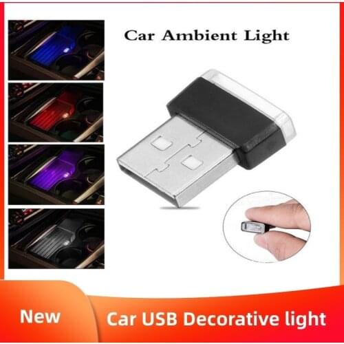Car Interior Ambient Light USB Atmosphere Lights Colorful Car Decorative Lamp Emergency Lighting Light Car Goods Dropshipping