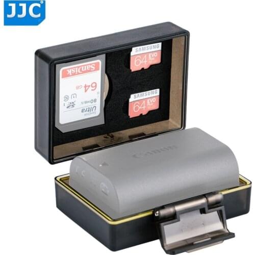JJC Camera Battery Case Memory Card Case Box for SD MSD Card for Canon LP-E17 LP-E10 LP-E8 LP-E6 Nikon EN-EL20 EN-EL19 EN-EL15