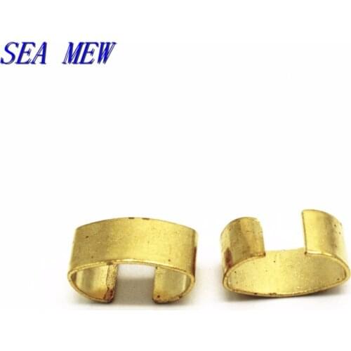 200PCS Metal Brass C Shape Clips Clasps Buckle Bail Beads End Beads Jewelry Connectors Jewelry Findings DIY Accessories