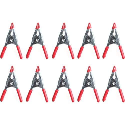 10PCS Metal Spring Clamps 2" Clip Soft Plastic Tips Grip Photos Craft G08 Great Value April 4