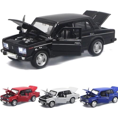 1:32 Mix Colors High Simulation LADA Alloy Car Model Russian Diecast Vintage Metal Car Castings Collection Model Toys V035