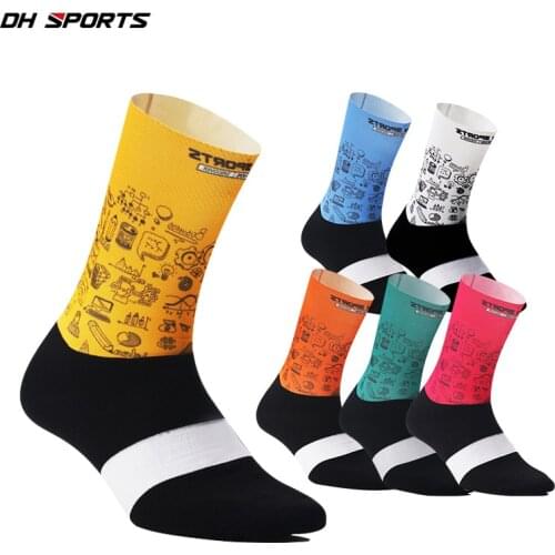 Anti Slip Outdoor Cycling Socks Seamless Integral Moulding Camping Hiking Running Bicycle Bike Sport Socks