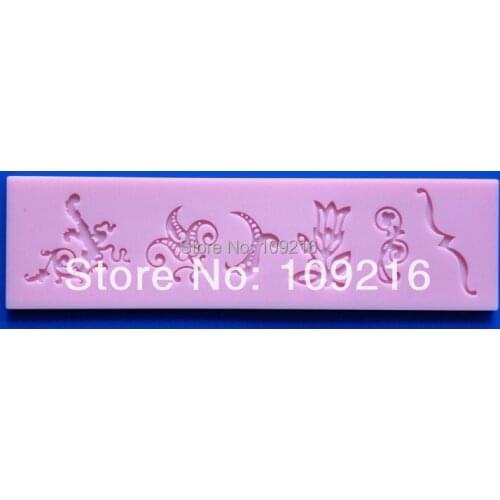 Wholesale!!1pcs Mini Pretty Strip Bud Silk (HY167) Silicone Handmade Fondant/Cake Decorating DIY Mold