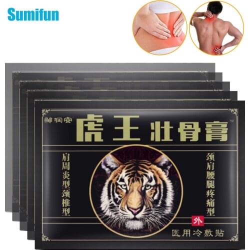 40 pcs Sumifun Tiger Balm Pain Patch Self-heating Herbs Plaster Arthritis Back Strain Bruises Sprains Care Anesthetic Adhesive