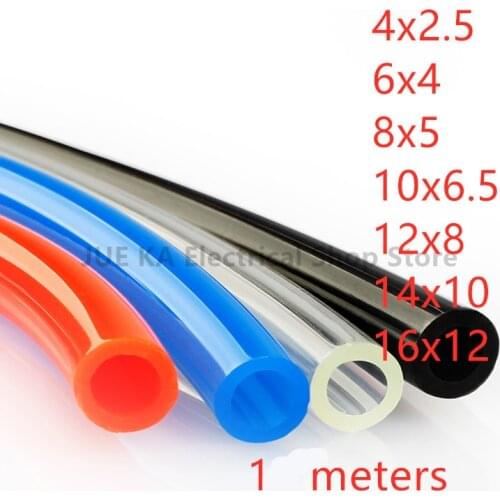 1m/lots PU High pressure Pneumatic Component OD Air Line Polyurethane Hose for Compressor one meter