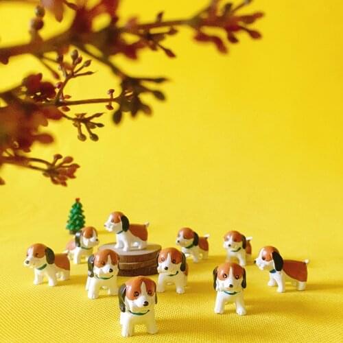 Sale~10Pcs /dog/puppy/fairy garden gnome/moss terrarium decor/crafts/bonsai/bottle garden/home table decor/r021