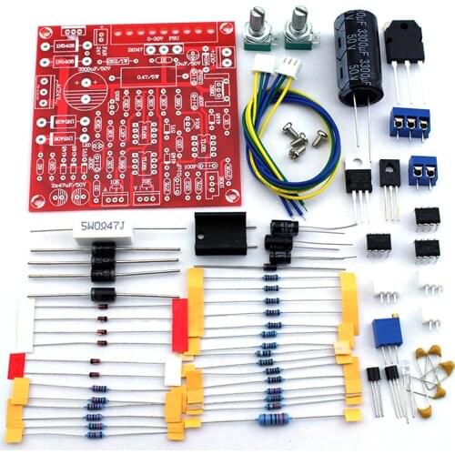 1Set Adjustable ​0-30V 2mA-3A Continuously Current Limiting Protection DC Regulated Power Supply DIY Kit