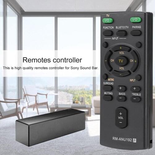Replacement RM-ANU192 Remote Control for Sony Sound Bar SACT60BT HTCT60BT SSWCT60 ABS High Quality Remote Controllor