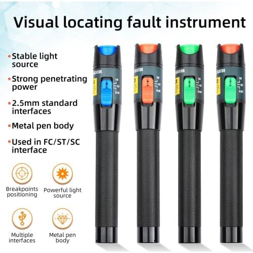 KELUSHI 30mW Visual Fault Locator Red Light Source Fiber Optic Cable Tester Test Tool 15-20km