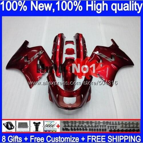 ZX11 For KAWASAKI ZX-11 ZZR 1100 ZX 11R ZX11R 93 98 99 00 01 Pearl red 0MC.107 ZX-11R ZZR1100 1993 1998 1999 2000 2001 Fairing