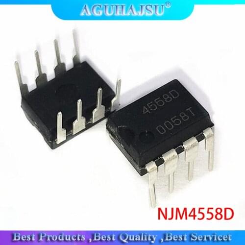 20pcs 4558D NJM4558D 4558D NJM4558 DIP-8 Operational Amplifiers - Op Amps Dual High Gain new original