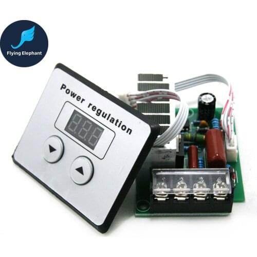 4000W CNC Thyristor Ultra-high Power Electronic Digital Regulator, Dimming, Speed control, Thermostat + Display