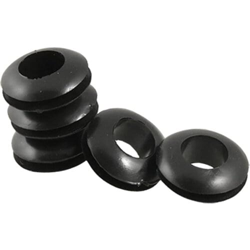 5 Pcs 8mm Black Grommets Cable grommet Cable routing Rubber grommets 15mm Outer diameter bar grommets