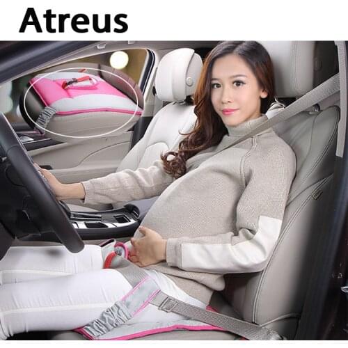 Atreus 1pcs Women Carton Car Seat Cushion Belt padding for Pregnant Women Safety Protection children Covers styling Accessories