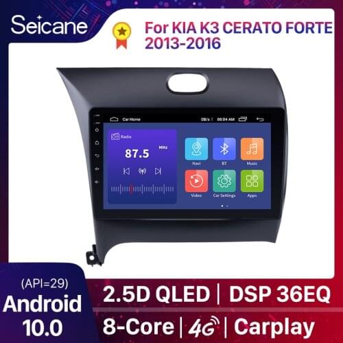 Seicane 2 din Android 10.0 Car Multimedia Player For KIA K3 CERATO FORTE 2013 2014 2015 2016 GPS Support Wifi SWC Mirror Link